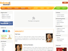 Tablet Screenshot of hindustaniclassical.com